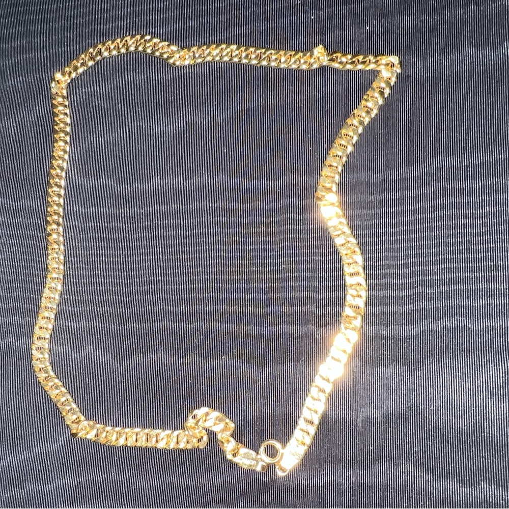 15k yellow gold necklace SOLD ‼️